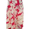 Dorothy perkins Rozmiar 8 (36) Kolor Czerwony Spódnica Rozkloszowana Midi Materiał Bawełna
