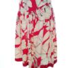 Dorothy perkins Rozmiar 8 (36) Kolor Czerwony Spódnica Rozkloszowana Midi Materiał Bawełna