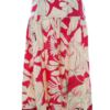 Dorothy perkins Rozmiar 8 (36) Kolor Czerwony Spódnica Rozkloszowana Midi Materiał Bawełna