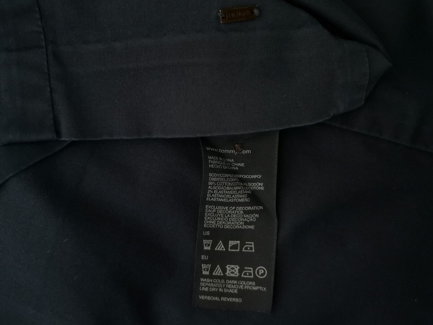 IMG_20221103_122754.jpg Tommy hilfiger Rozmiar 8 (36) Kolor Niebieski A-Line Spódnica Do Kolan Materiał Bawełna