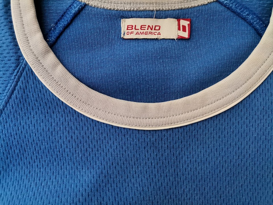 IMG_20221103_124938.jpg BLEND Rozmiar XL Kolor Niebieski Kołnierz Męski T-Shirt Krótki rękaw