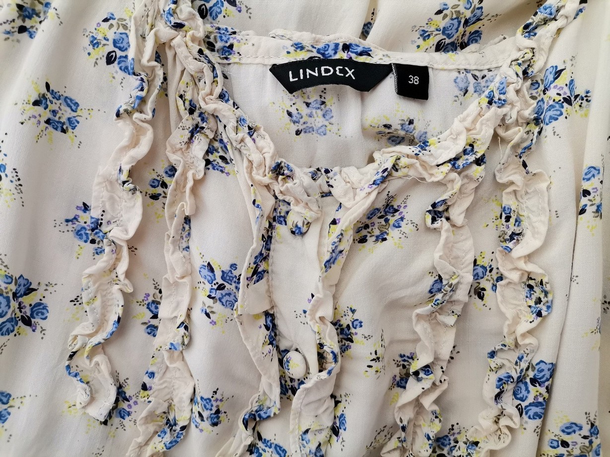Lindex Rozmiar 38 Kolor Kremowy Dekolt U Bluzka Bezrękawnik Materiał Wiskoza 100%