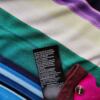 Ted Baker Rozmiar 4 (44) Kolor Kolorowa Pasy Crew Neck Bluzka Krótki rękaw Materiał Wiskoza
