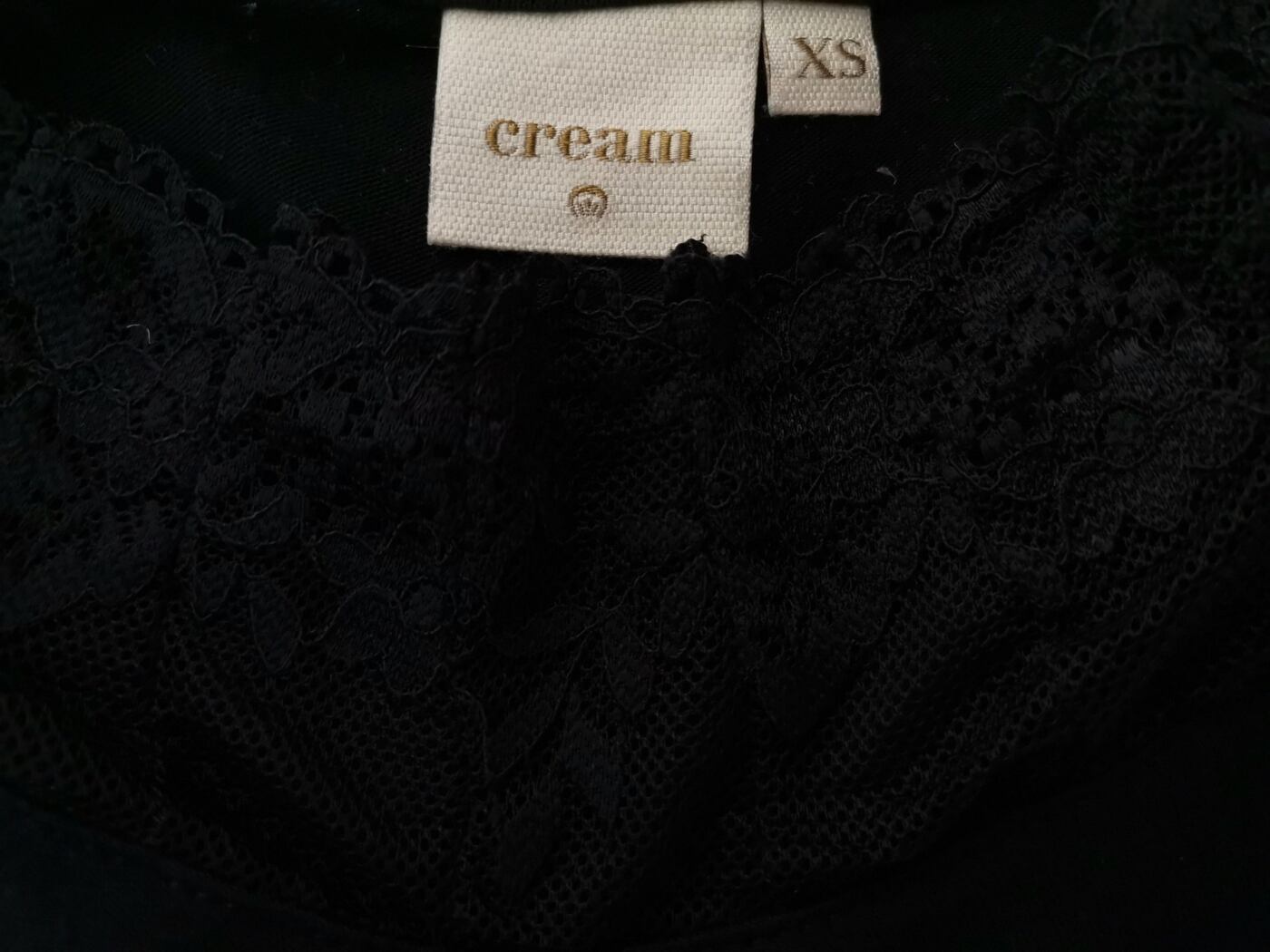 Cream Rozmiar XS Kolor Czarny Okrągły dekolt Bluzka Bezrękawnik Materiał Wiskoza