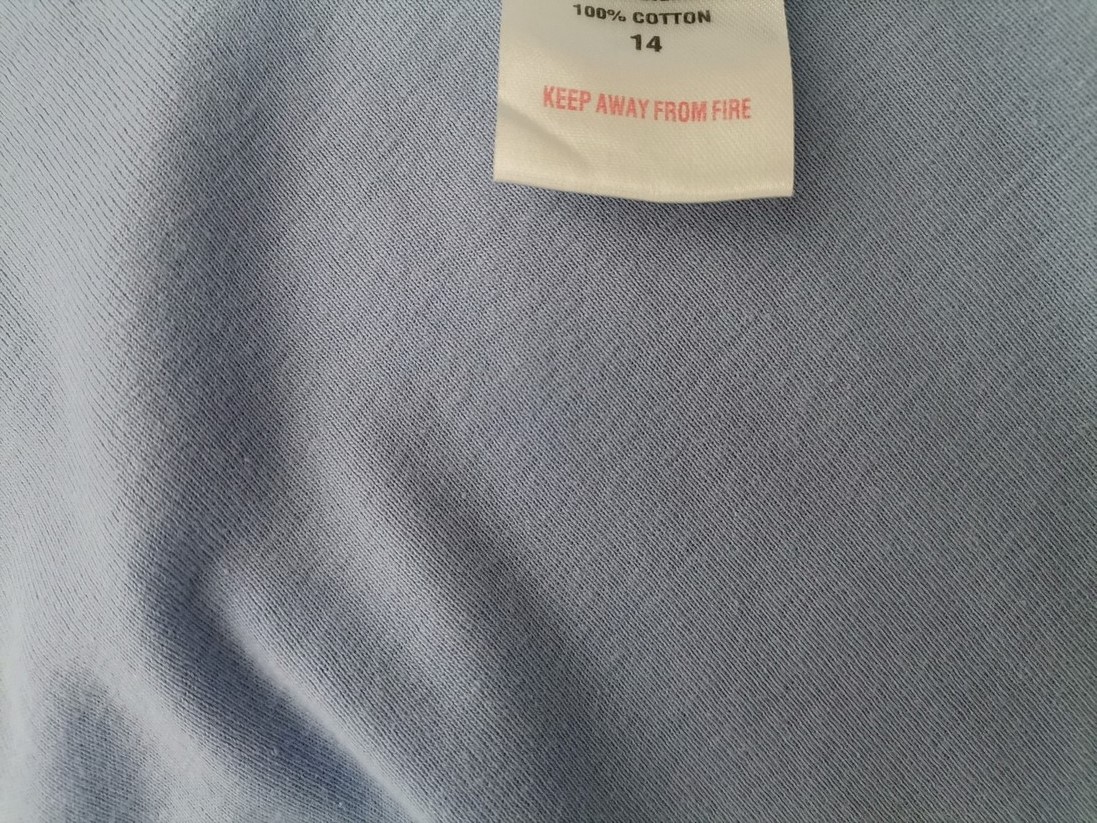 Essentials Collection Rozmiar 14 (42) Kolor Niebieski W serek Bluzka Długi rękaw Materiał Bawełna 100%