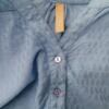 CASSIOPEIA Rozmiar L Kolor Niebieski Split Crew Neck Tunika Popover Bluzka Długi rękaw Materiał Wiskoza 100%