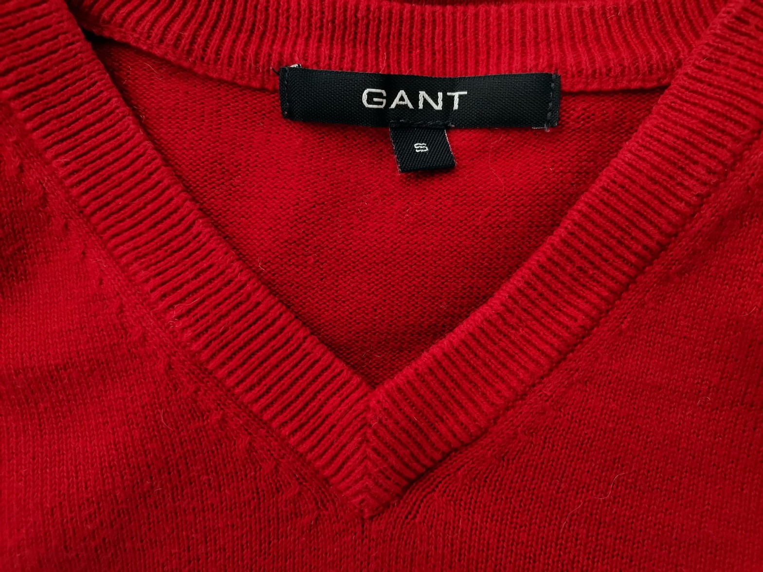 IMG_20221107_132858.jpg Gant Rozmiar S Kolor Czerwony Męski Sweter Długi rękaw Materiał Bawełna 100%