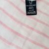 Crew Clothing Rozmiar 16 (44) Kolor Biały Pasy Okrągły dekolt Bluzka Krótki rękaw Materiał Len 100%