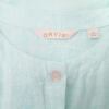 ORVIS Rozmiar M Kolor Niebieski Crew Neck Bluzka Zapinana Krótki rękaw Materiał Len 100%