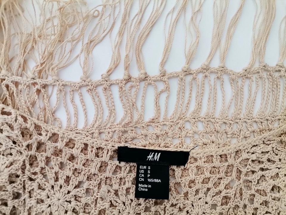 IMG_20221109_111438.jpg H&m Rozmiar S Kolor Beżowy Kamizelka Kardigan Bezrękawnik Materiał Wiskoza 100%