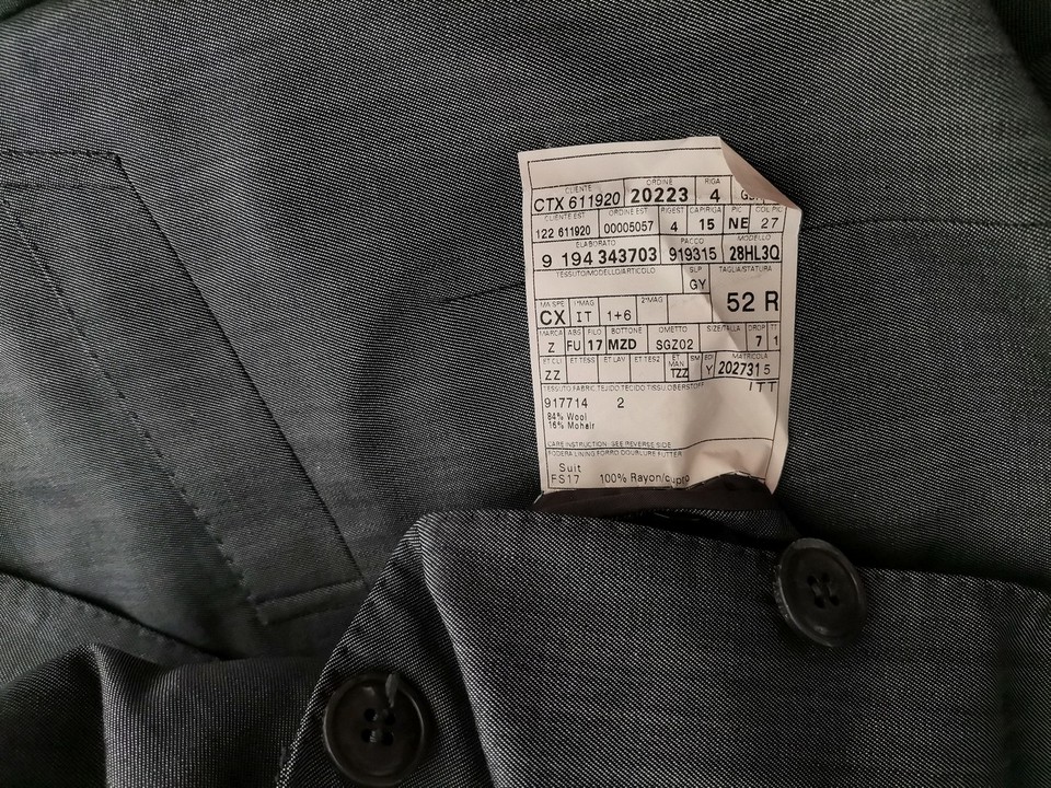 IMG_20221110_123746.jpg Zegna Rozmiar 52 Kolor Szary Męska Marynarka Długi rękaw Materiał Wełna