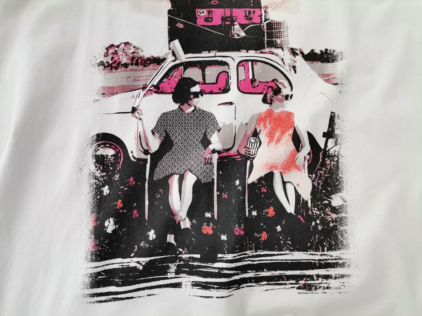 IMG_20221115_112352_r1.jpg Gerry weber Rozmiar 50/52 Kolor Biały Okrągły dekolt T-Shirt Krótki rękaw