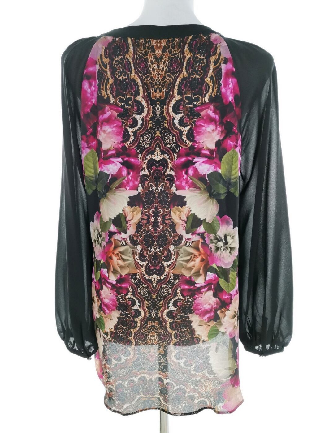 IMG_20221115_140553.jpg Star by Julienmacdonald Rozmiar 12 (40) Kolor Czarny Split Crew Neck Bluzka Długi rękaw