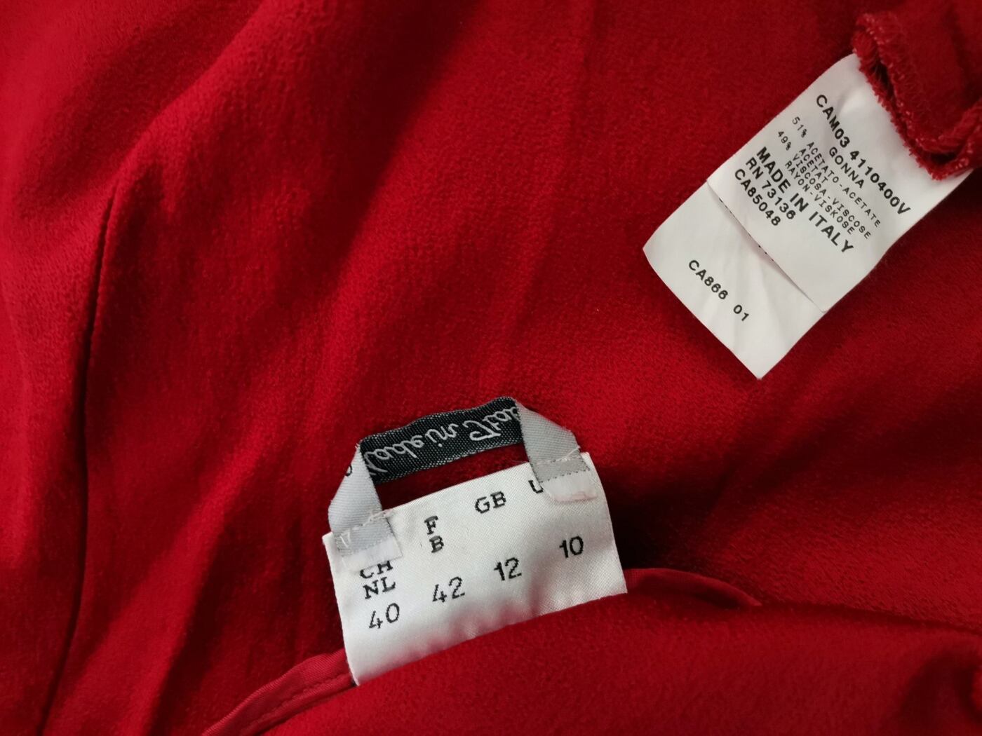 Pianoforte MaxMara Rozmiar 44 (36) Kolor Czerwony Spódnica Maxi Długa