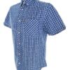 BEN SHERMAN Rozmiar M Kolor Niebieski Krata Kołnierz Męska Koszula Casual Krótki rękaw Materiał Bawełna 100%
