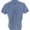 BEN SHERMAN Rozmiar M Kolor Niebieski Krata Kołnierz Męska Koszula Casual Krótki rękaw Materiał Bawełna 100%