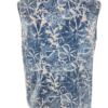 Anokhi for East Rozmiar 12 (40) Kolor Niebieski Split Crew Neck Bluzka Bezrękawnik Materiał Bawełna 100%