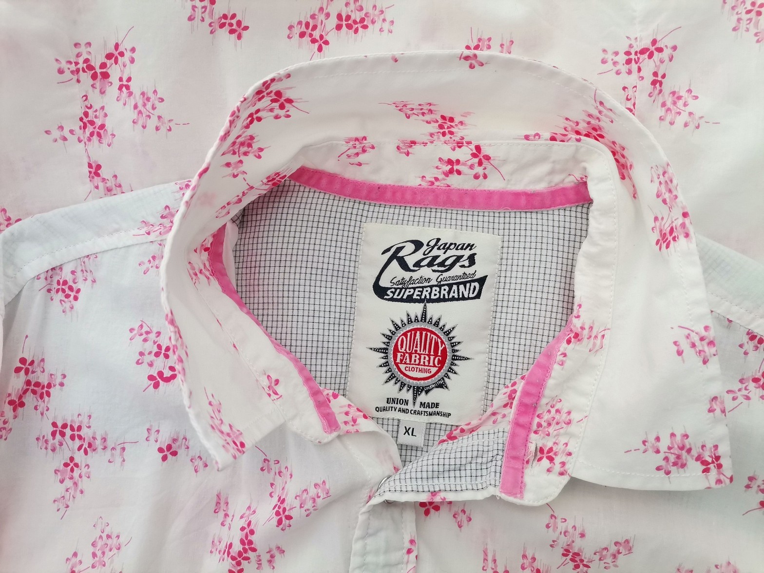 IMG_20221122_110451.jpg Japan Rags Rozmiar XL Kolor Biały Kołnierz Męska Koszula Casual Długi rękaw Materiał Bawełna 100%
