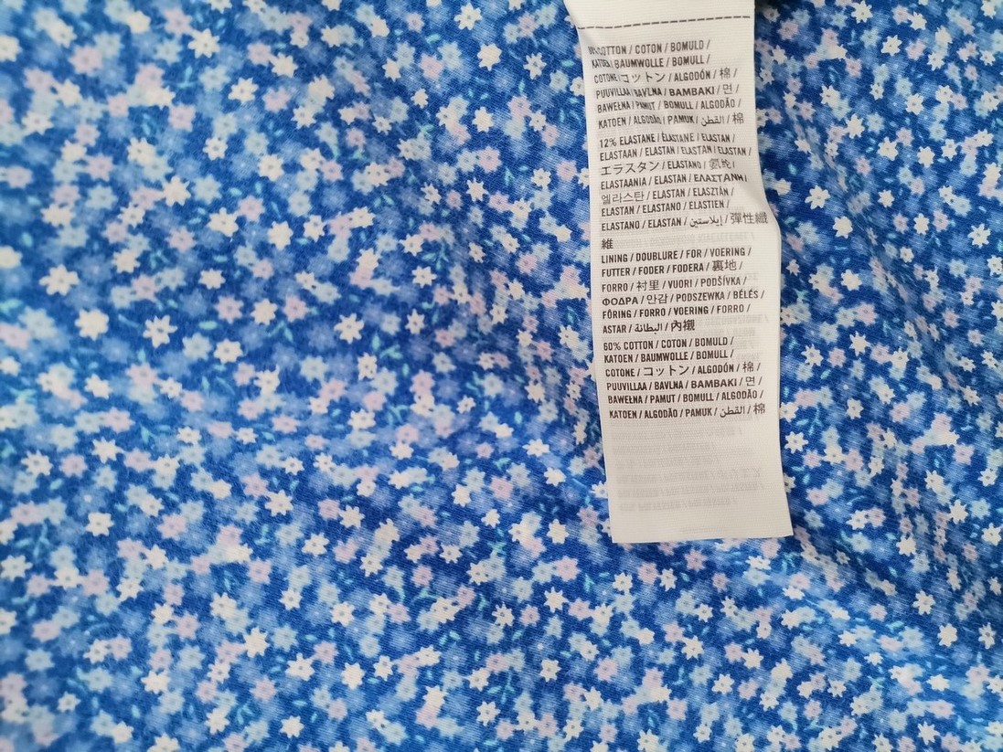 IMG_20221122_120322.jpg Hollister Rozmiar L Kolor Niebieski Spódnica Prosta i Ołówkowa Do Kolan Materiał Bawełna