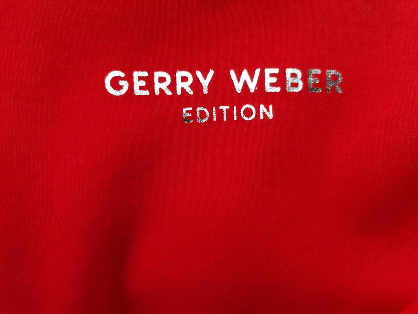 Gerry weber Rozmiar 46/48 Kolor Czerwony Kołnierz Koszulka Polo Krótki rękaw