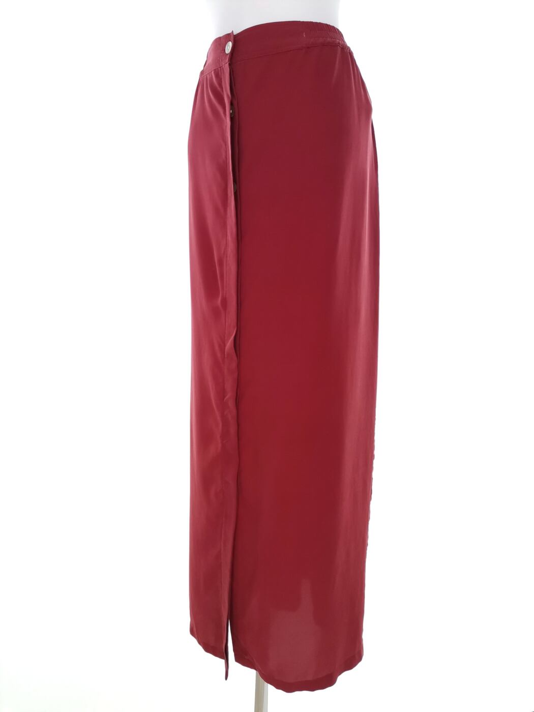 Only Rozmiar XL Kolor Bordowy Spódnica Maxi Długa Materiał Jedwab 100%