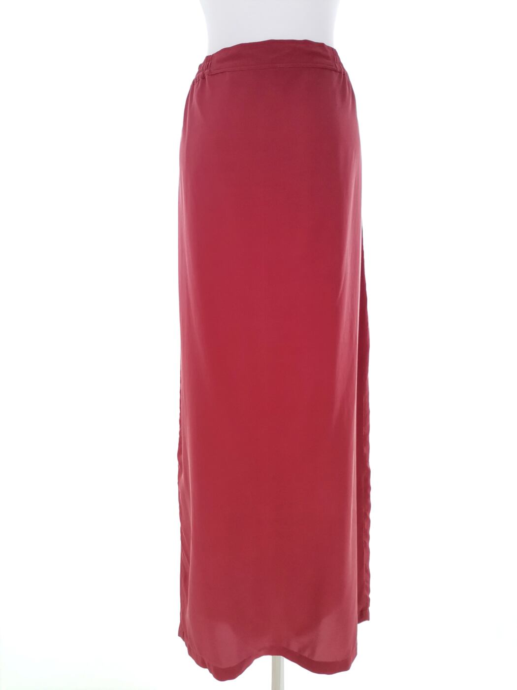 Only Rozmiar XL Kolor Bordowy Spódnica Maxi Długa Materiał Jedwab 100%