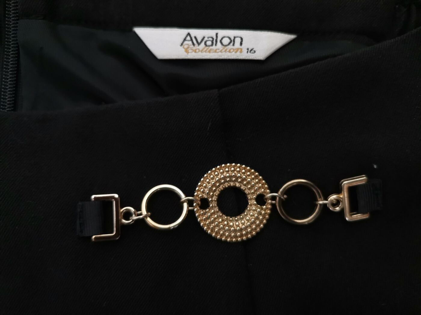 Avalon Collection Rozmiar 16 (44) Kolor Czarny Spódnica Maxi Długa