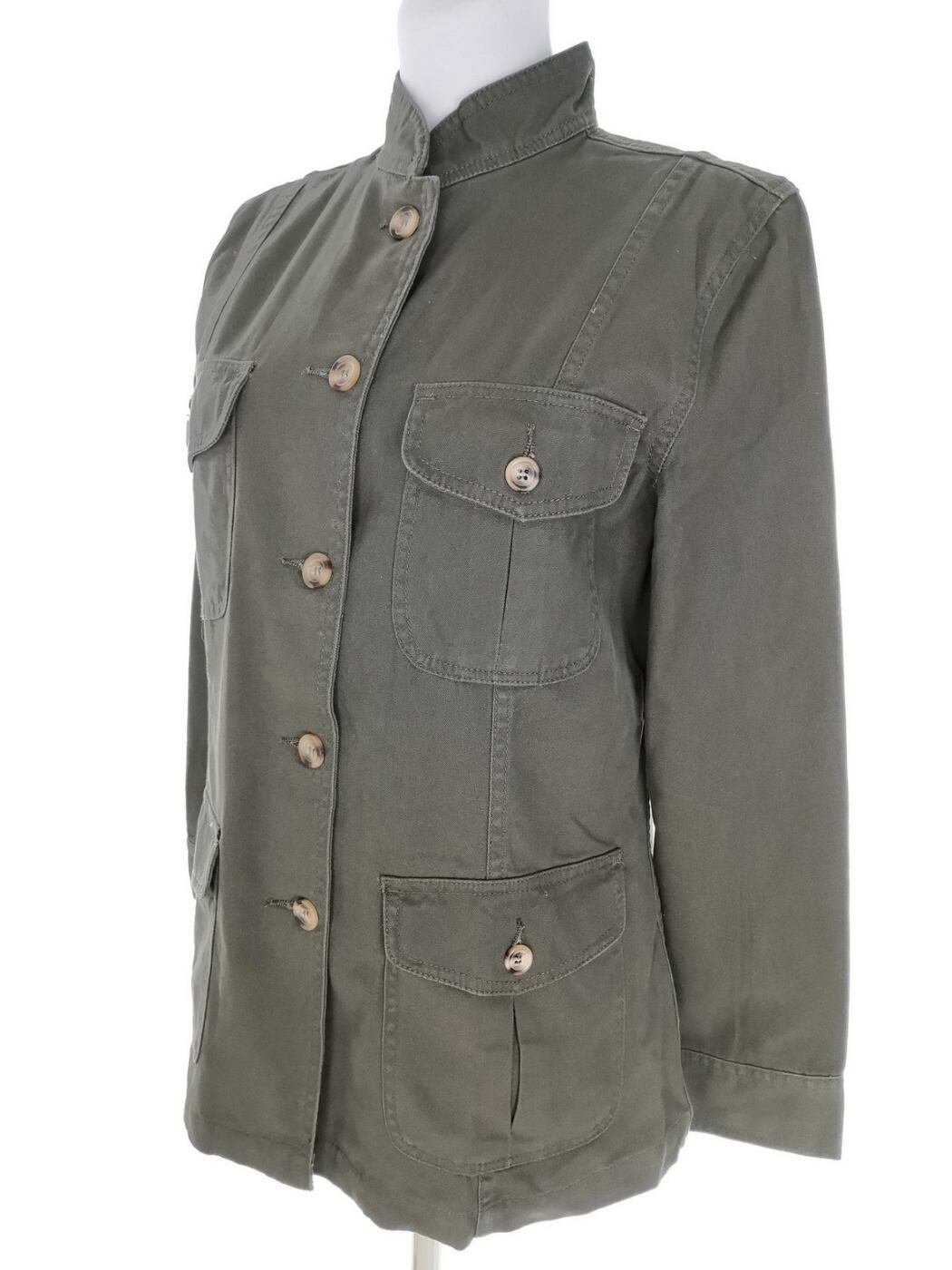 IMG_20221209_111112.jpg For Women Rozmiar 12 (38) Kolor Khaki Kurtka Jeansowa Długi rękaw Materiał Bawełna 100%