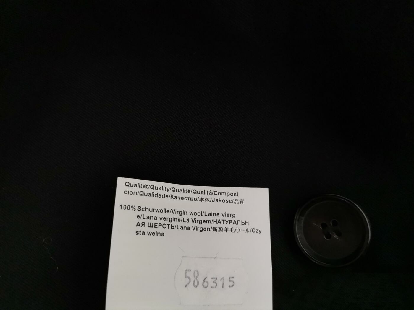 IMG_20221209_133749.jpg Hugo Boss Rozmiar 58 (XXL) Kolor Czarny Męska Marynarka Długi rękaw Materiał Schurwolle