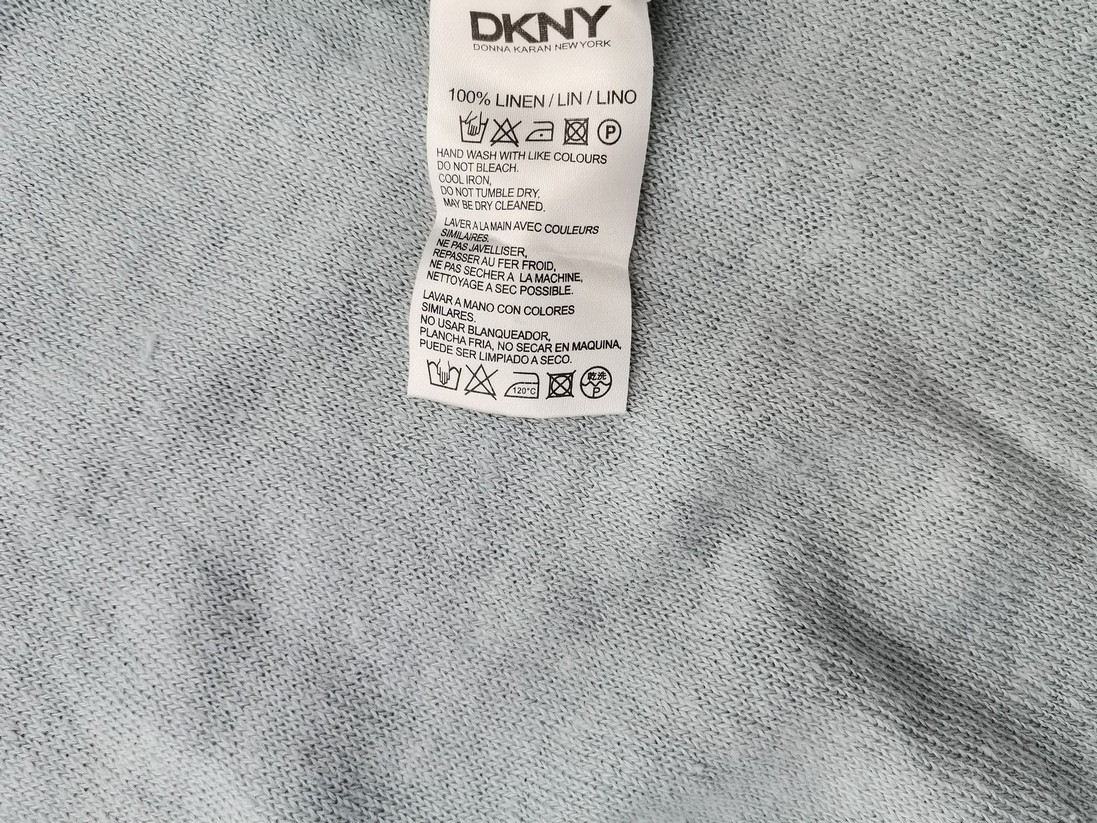 IMG_20221216_140940.jpg Dkny Rozmiar L Kolor Niebieski Męski Sweter Długi rękaw Materiał Len 100%