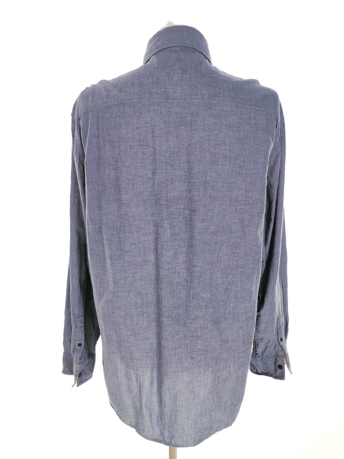 IMG_20221216_141552.jpg Jasper Conran Rozmiar XL Kolor Niebieski Kołnierz Męska Koszula Casual Długi rękaw Materiał Bawełna 100%