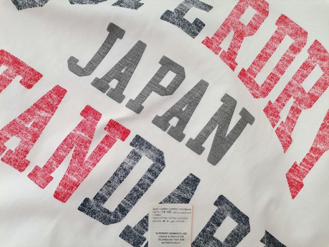 IMG_20221221_123944.jpg Superdry Rozmiar XXL Kolor Biały Męski T-Shirt Krótki rękaw Materiał Bawełna 100%