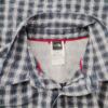 The North Face Rozmiar M Kolor Niebieski Krata Kołnierz Męska Koszula Casual Krótki rękaw Materiał Modal