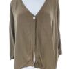 Uno Rozmiar ONE SIZE (54/56) Kolor Khaki W serek Żakiet z zapięciem Rękaw 3/4 Materiał Wiskoza 100%