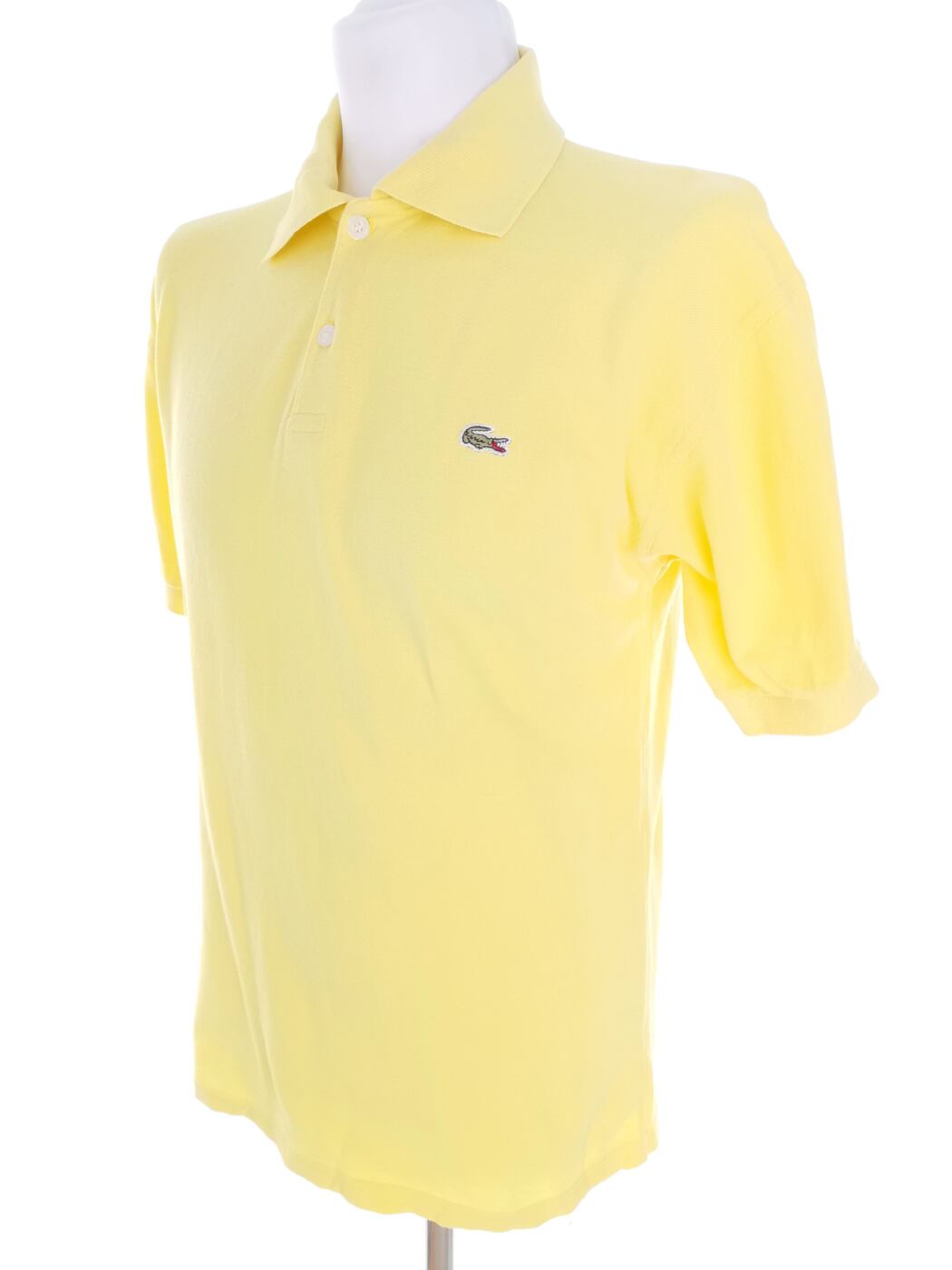 IMG_20230104_132812.jpg Lacoste Rozmiar XL Kolor Żółty Kołnierz Męska Koszula Polo Krótki rękaw Materiał Bawełna 100%