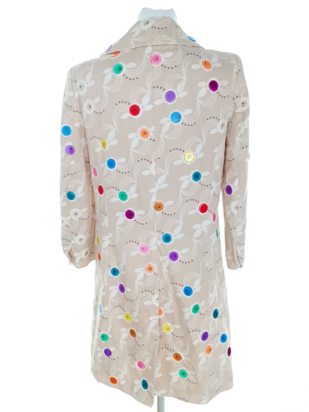 IMG_20230110_124407.jpg Topshop Rozmiar 12 (40) Kolor Beżowy Płaszcz Rękaw 3/4 Materiał Bawełna 100%