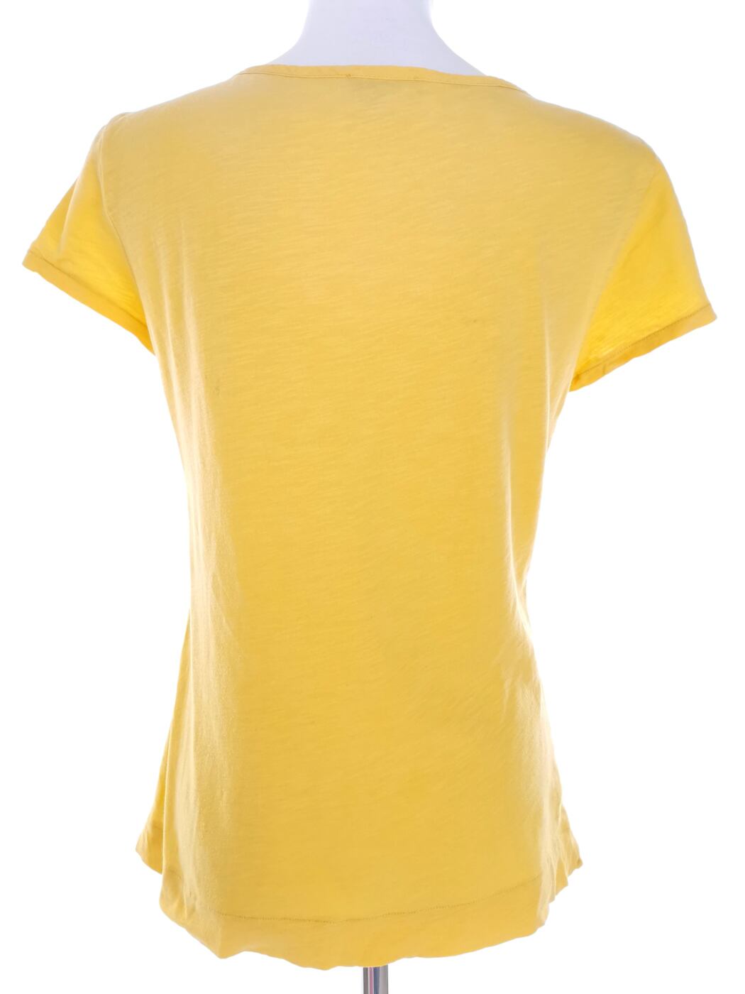 IMG_20230110_140746.jpg Massimo dutti Rozmiar S Kolor Żółty Okrągły dekolt T-Shirt Krótki rękaw