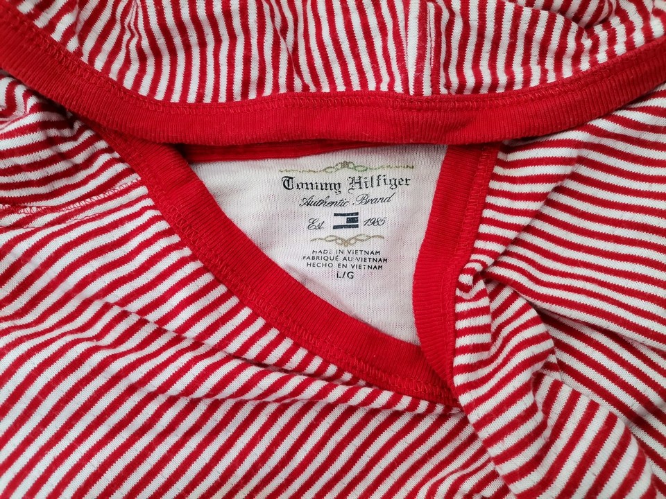 Tommy hilfiger Rozmiar L Kolor Czerwony Pasy Bluza z kapturem Długi rękaw Materiał Bawełna 100% Tommy hilfiger Rozmiar L Kolor Czerwony Pasy Bluza z kapturem Długi rękaw Materiał Bawełna 100%