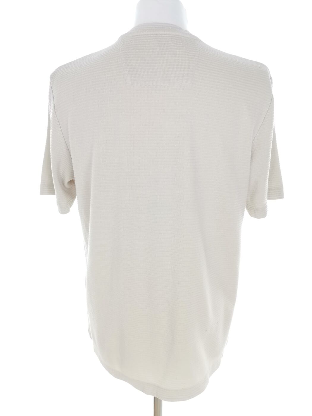 IMG_20230116_135805.jpg Perry Ellis Rozmiar M Kolor Beżowy Męski T-Shirt Krótki rękaw Materiał Rayon