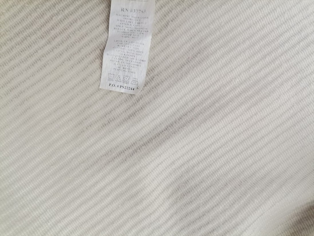 IMG_20230116_135907.jpg Perry Ellis Rozmiar M Kolor Beżowy Męski T-Shirt Krótki rękaw Materiał Rayon
