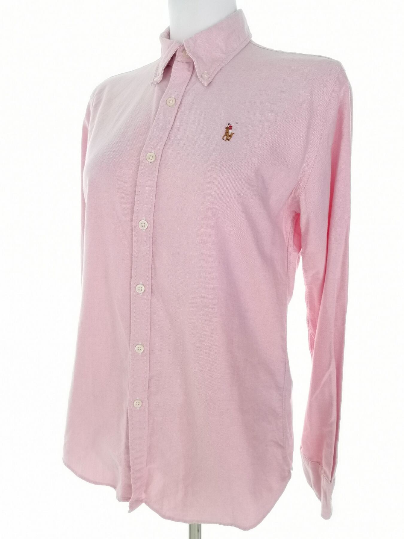 IMG_20230117_130931.jpg Ralph Lauren Rozmiar 8 (36) Kolor Różowy Kołnierz Koszula Zapinana Bluzka Długi rękaw Materiał Bawełna 100%