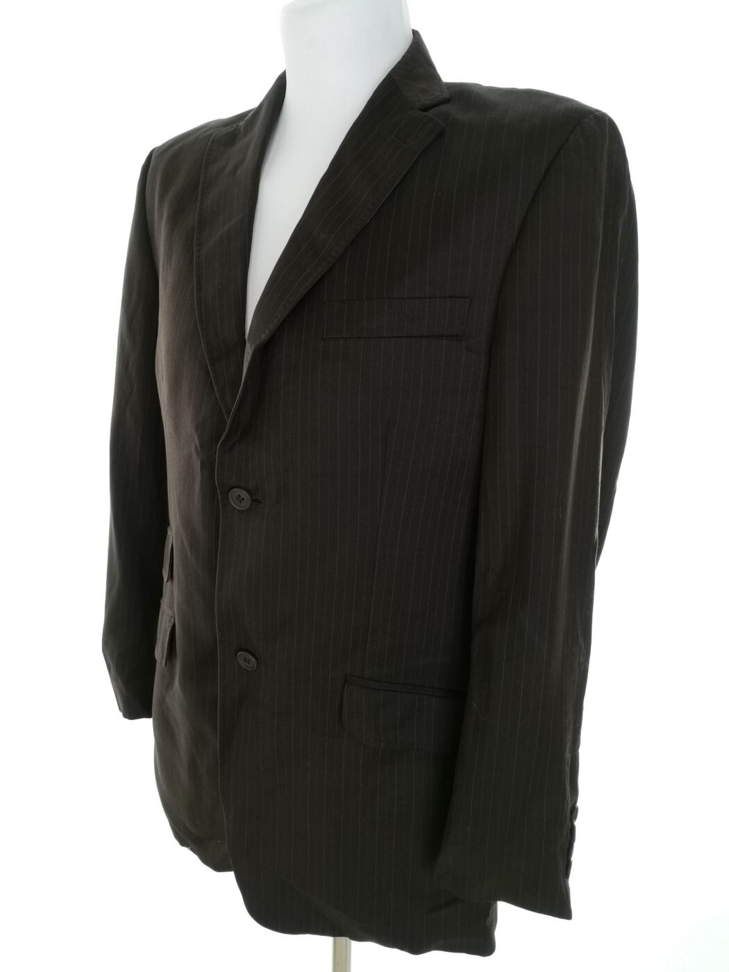 IMG_20230117_131959.jpg Ted Baker Rozmiar 40 (XL) Kolor Brązowy Pasy Męska Marynarka Długi rękaw Materiał Wełna 100%
