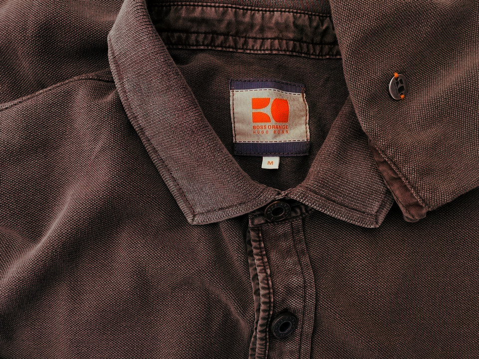 IMG_20230117_133046.jpg Hugo Boss Orange Rozmiar M Kolor Brązowy Kołnierz Męska Koszula Polo Krótki rękaw Materiał Bawełna 100%