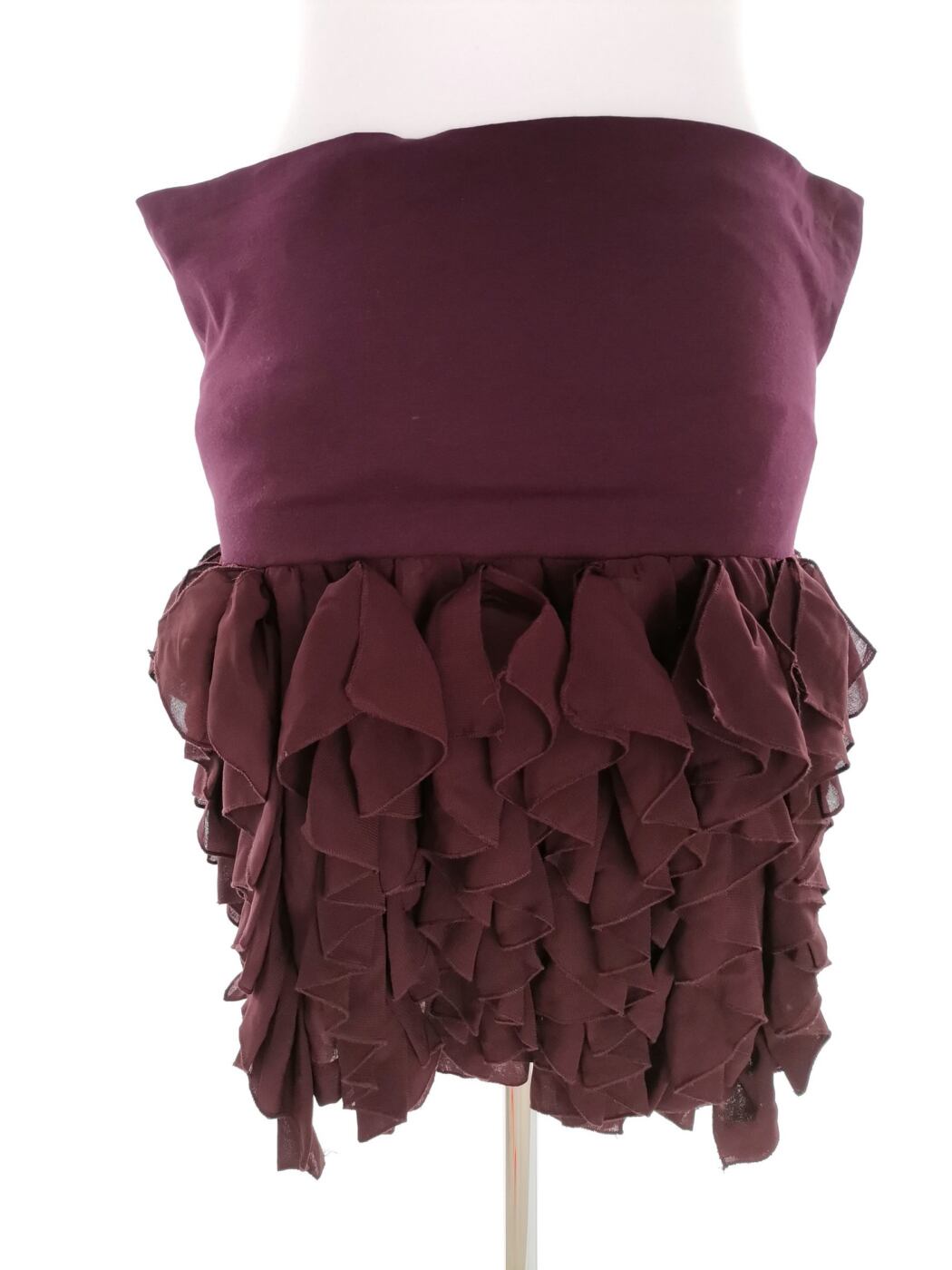 IMG_20230117_140629.jpg Dkny Jeans Rozmiar 6 (34) Kolor Purpurowy Spódnica Rozkloszowana Do Kolan
