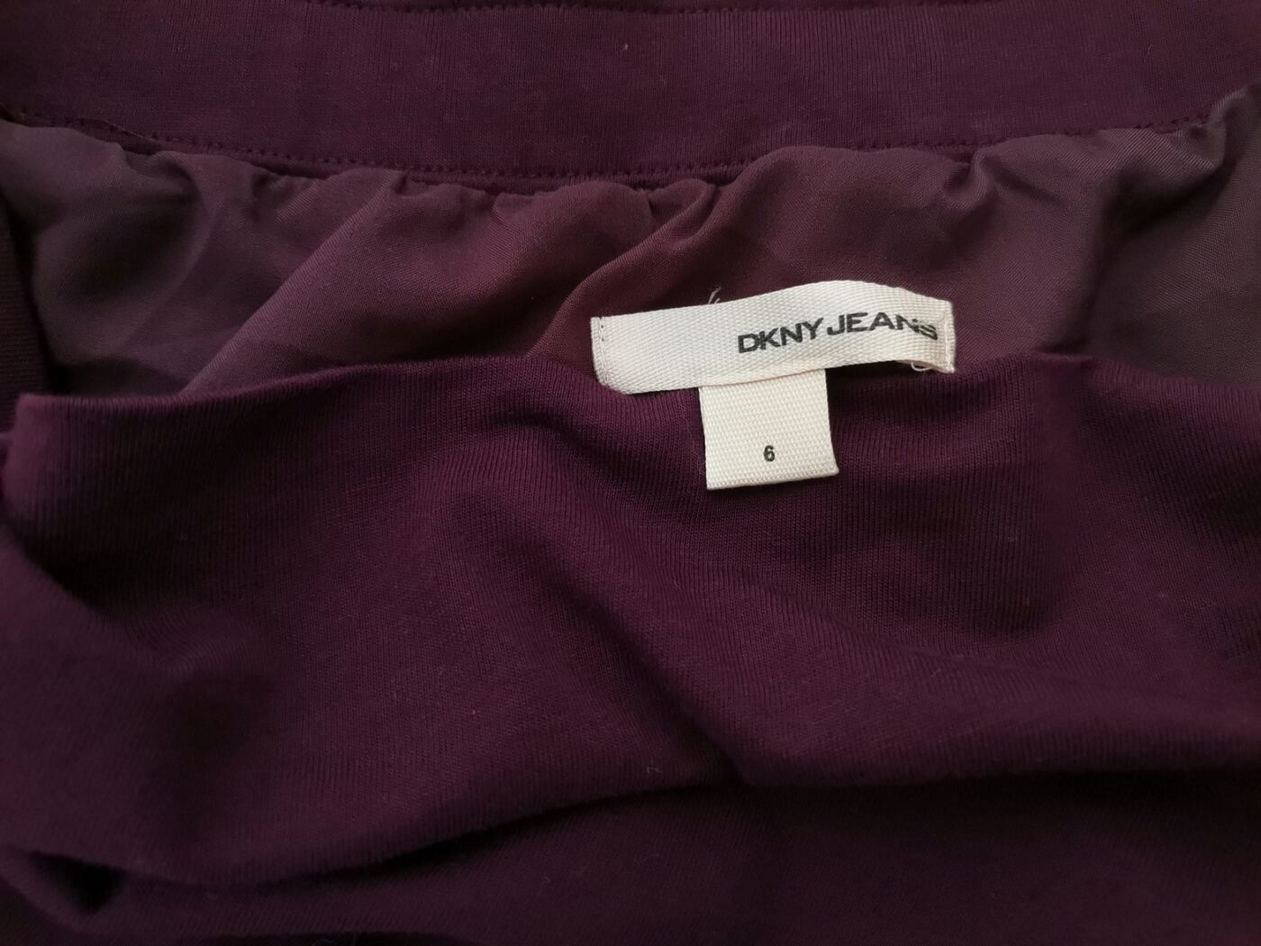IMG_20230117_140657.jpg Dkny Jeans Rozmiar 6 (34) Kolor Purpurowy Spódnica Rozkloszowana Do Kolan