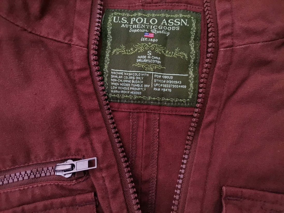 IMG_20230117_141102.jpg U.S. Polo ASSN Rozmiar S Kolor Brązowy Kurtka Długi rękaw Materiał Bawełna 100%