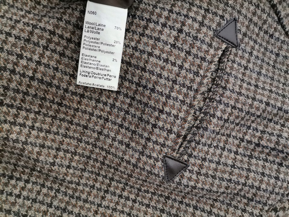 Gerard Darel Rozmiar 44 Kolor Brązowy Krata Spódnica Maxi Długa Materiał Wełna