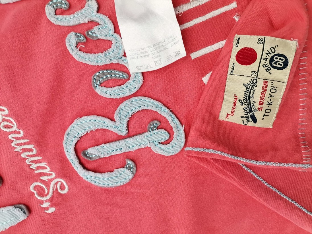IMG_20230118_135720.jpg Tokyo Laundry Rozmiar M Kolor Różowy Męski T-Shirt Krótki rękaw Materiał Bawełna 100%