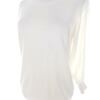 Karen MILLEN Rozmiar 2 (38) Kolor Kremowy Crew Neck Sweter Rękaw 3/4 Materiał Wiskoza Cienka dzianina