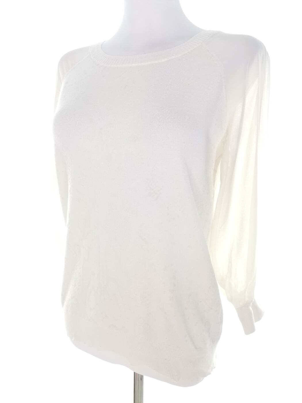 IMG_20230119_133522.jpg Karen MILLEN Rozmiar 2 (38) Kolor Kremowy Crew Neck Sweter Rękaw 3/4 Materiał Wiskoza Cienka dzianina